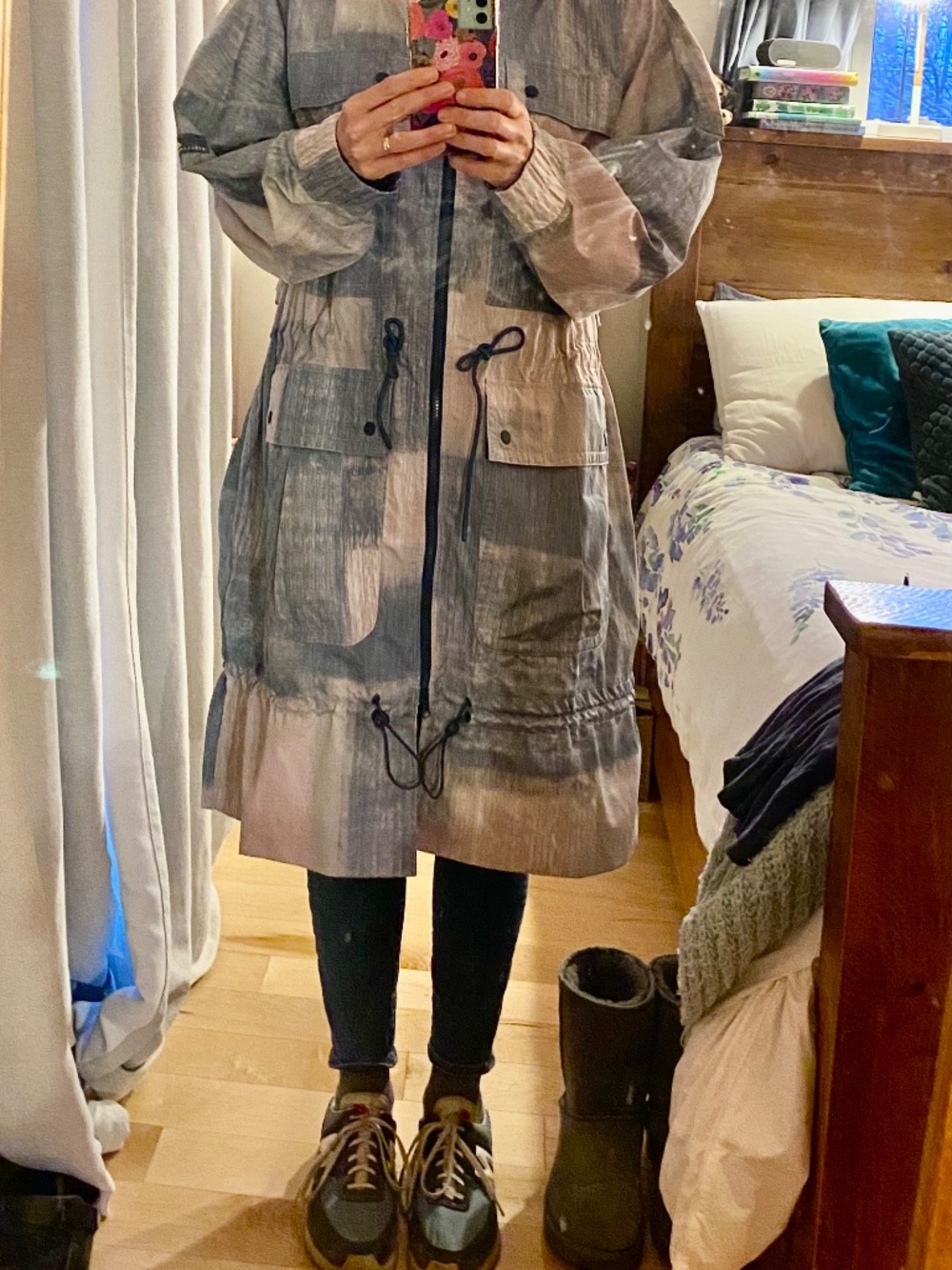 NWOT Adidas by Stella McCartney Pastel Brushstroke Athleisure Streetwear Parka - Picture 16 of 16
